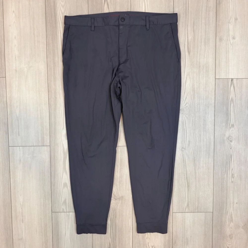 Rhone Commuter City Jogger Mens 38 Charcoal Grey Tech Stretch Pants 100594